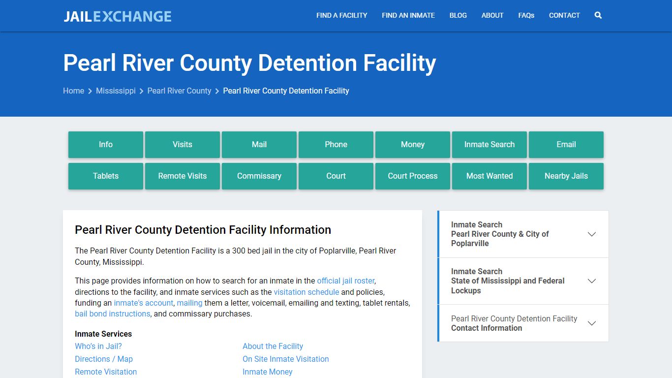 Pearl River County Detention Facility - Jail Exchange